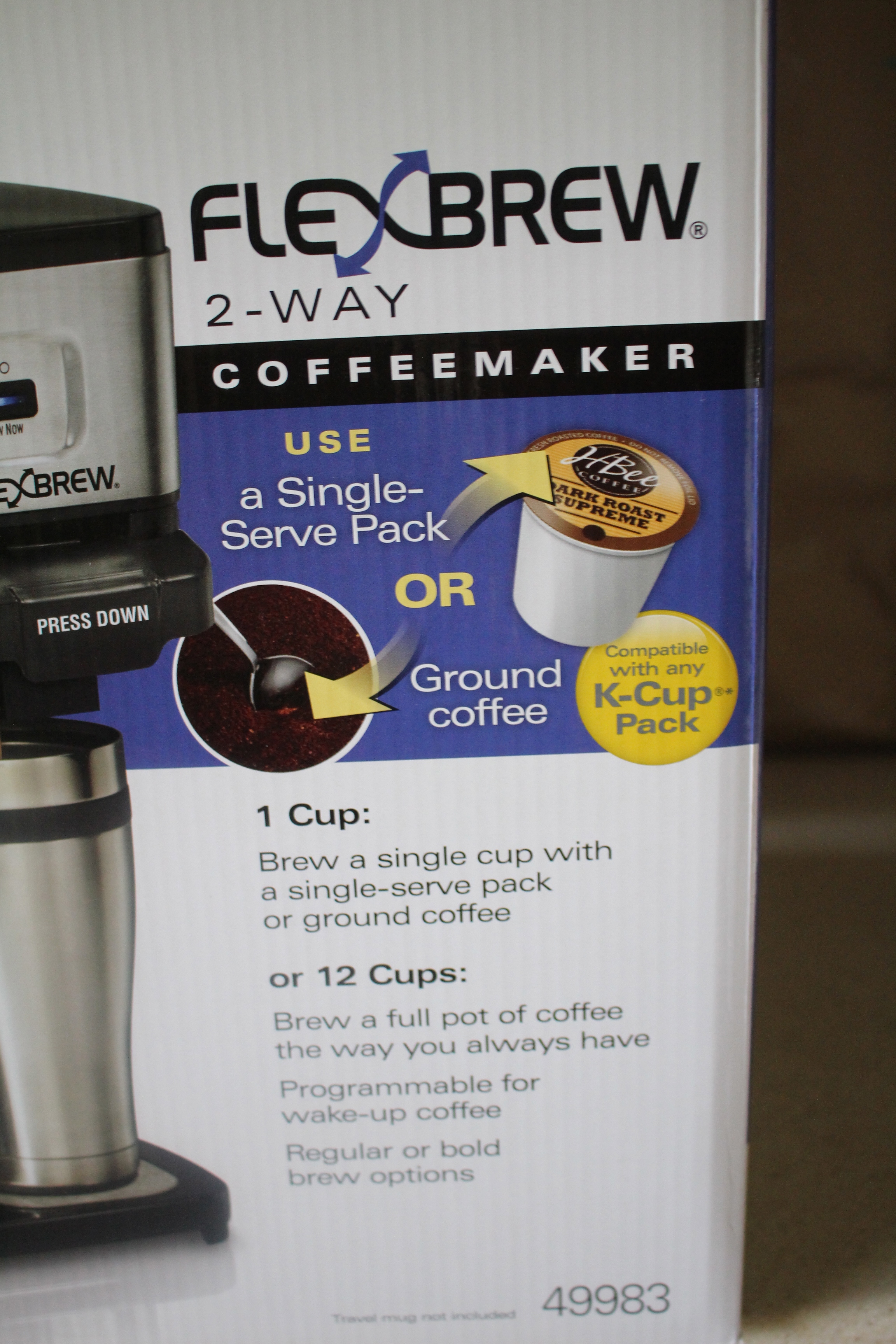 Hamilton Beach FlexBrew Coffee Maker, Single Serve & Full Pot