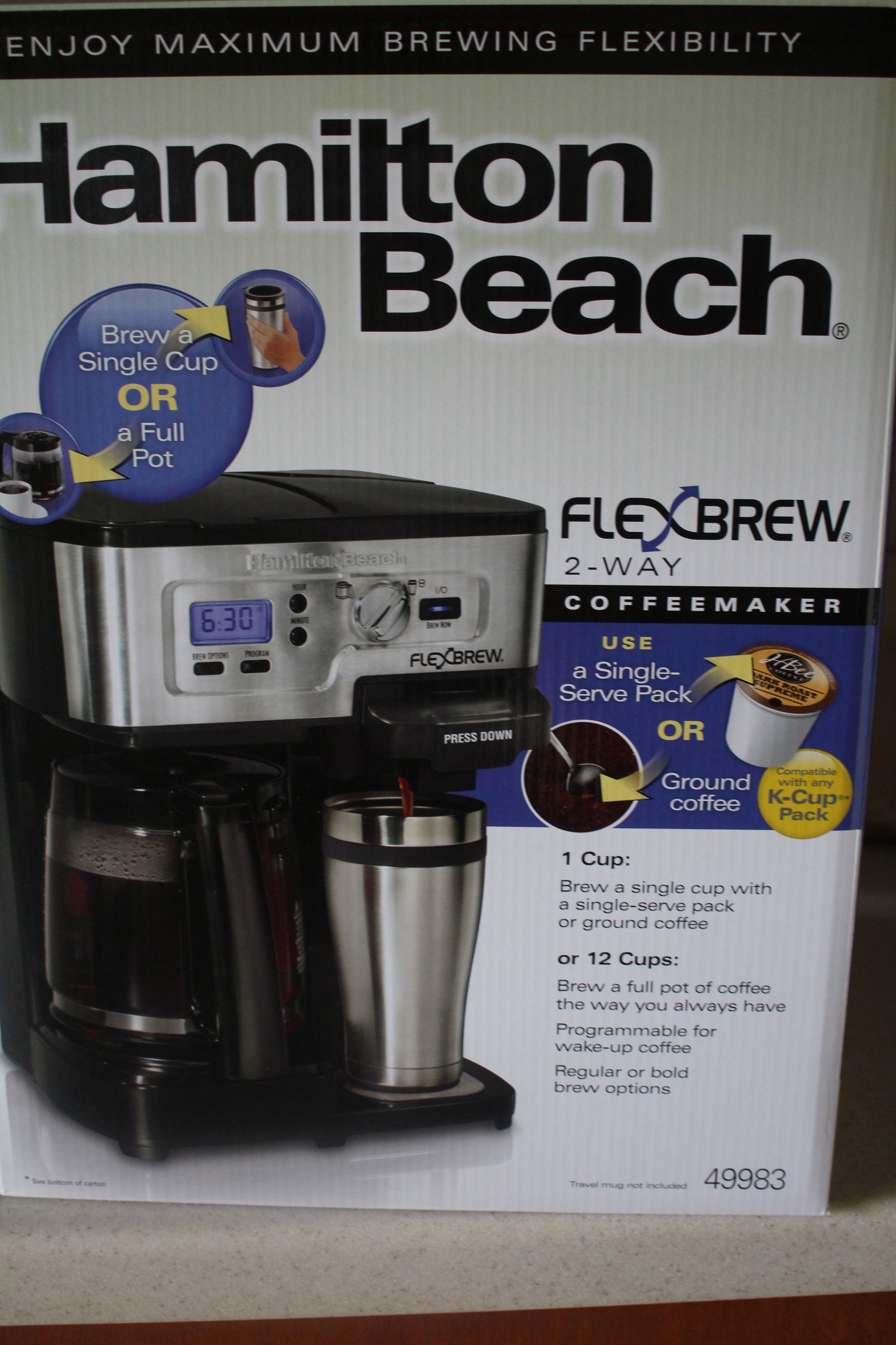  Hamilton Beach 2-Way 12 Cup Programmable Drip Coffee